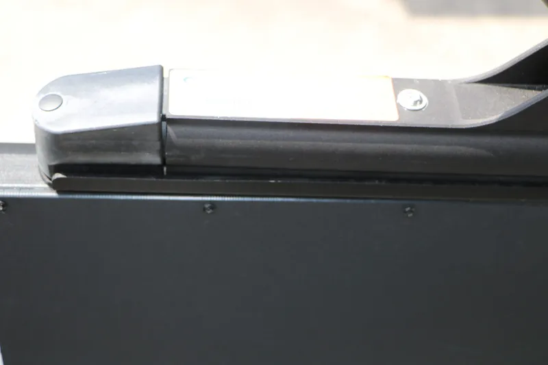 Slide: The Image of Close-up of a part of the 2026 Sylvan L3 DLZ Bar Platinum Edition Tri Toon. - 43