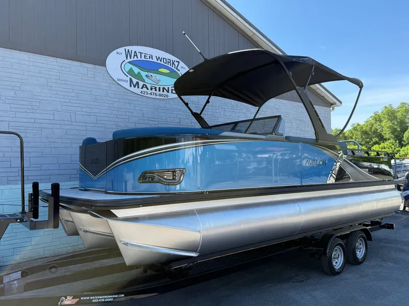 Slide: The Image of 2026 Avalon 2385 LSZ VRB pontoon boat at Water Workz Marine. - 2