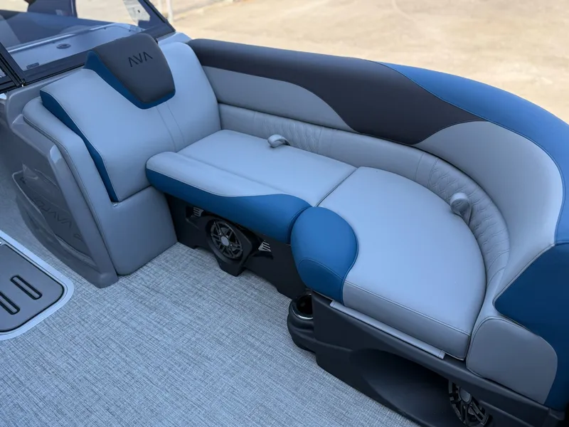 Slide: The Image of Luxurious seating in Avalon 2385 LSZ VRB 2026 boat. - 8