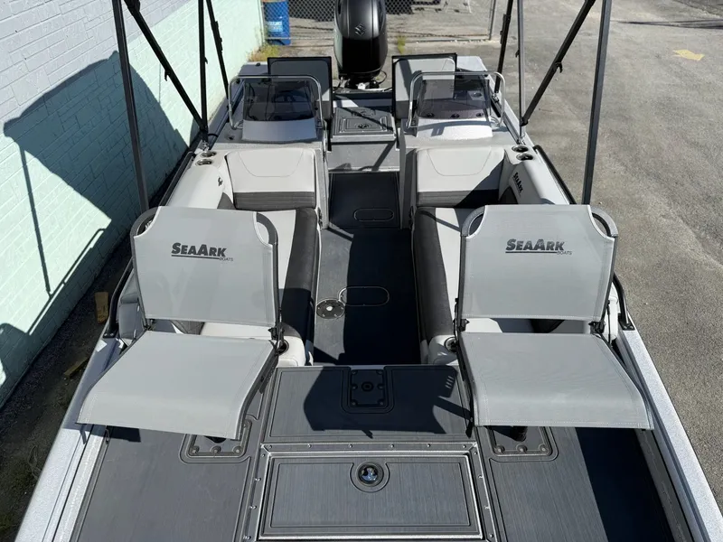 Slide: The Image of Interior view of the 2026 SeaArk Easy 200 boat. - 14