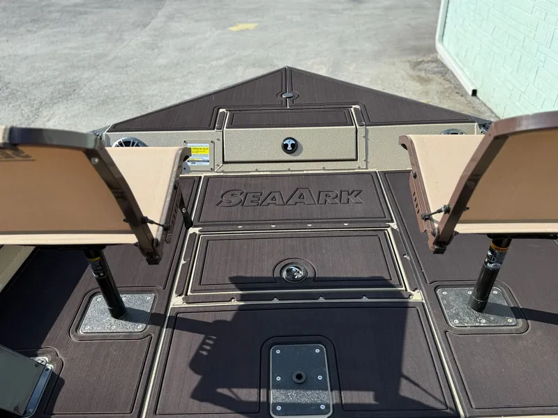Slide: The Image of Interior view of SeaArk Easy 200 boat, model year 2026. - 11