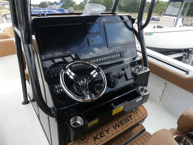 Slide: The Image of Key West 291 FS boat helm console, year 2026. - 18