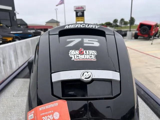Slide: The Image of Mercury 75 outboard motor on Tracker Pro Team 175 TXW, 2022 model. - 3