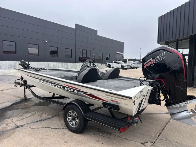 Slide: The Image of 2022 Tracker Pro Team 190 TX boat on trailer, exterior view. - 5