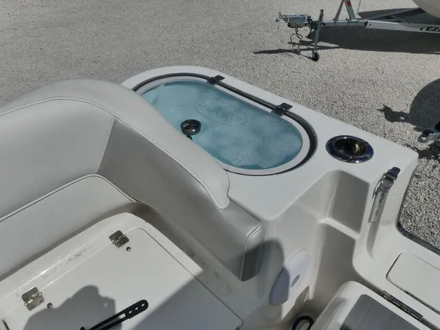 Slide: The Image of Interior view of 2024 Key West 263 FS boat with seating area. - 8