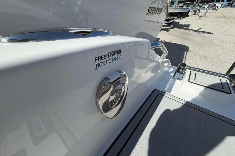 Slide: The Image of 2026 Sea Pro 225FLX Sandbar boat with non-potable fresh water label. - 37