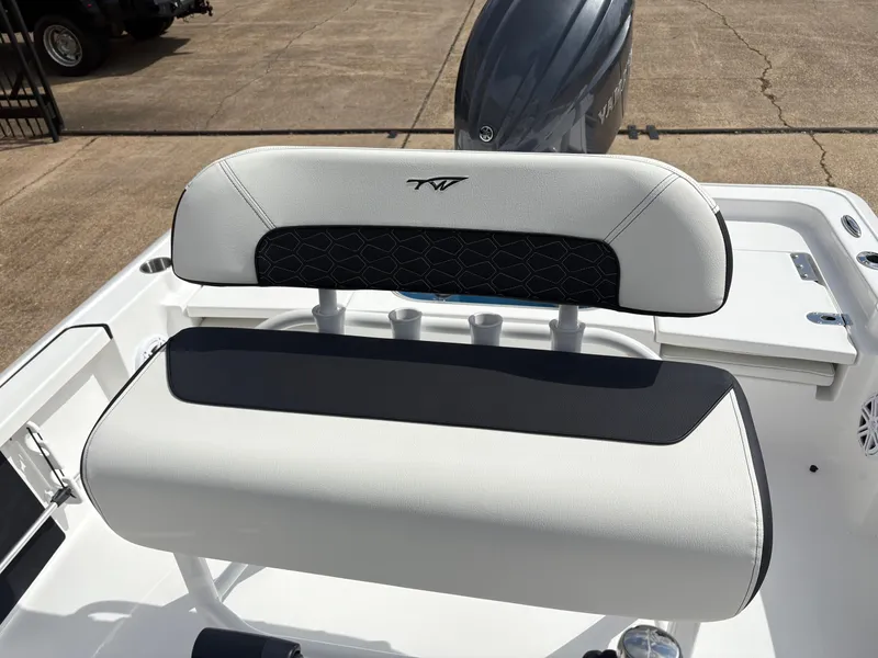 Slide: The Image of 2026 Tidewater 2110 Bay Max boat seat with modern design. - 14