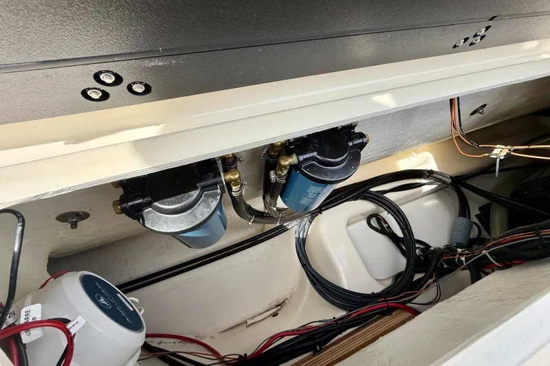 Slide: The Image of 2024 Zodiac Medline 9 boat interior wiring and components detail. - 30