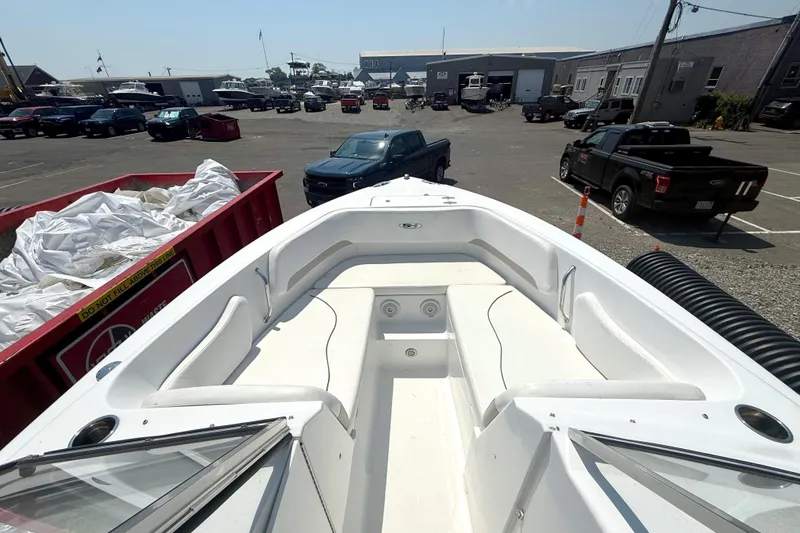 Slide: The Image of 2012 Sea Hunt Escape 250 boat parked at the harbor. - 6