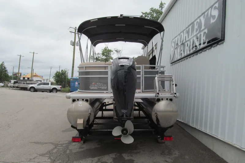 Slide: The Image of 2024 Sun Tracker Party Barge 20 DLX pontoon boat at Stokley's Marine. - 3
