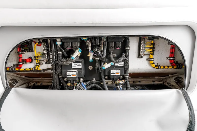 Slide: The Image of Electrical wiring system of a 2019 Nor-Tech 390 Sport Center Console boat. - 33