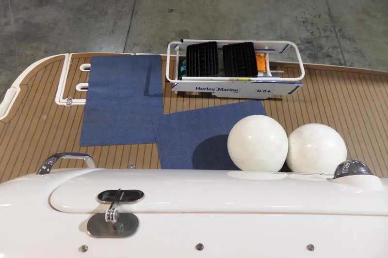 Slide: The Image of 2006 Tiara Yachts 3600 Sovran swim platform with marine accessories and fenders. - 57