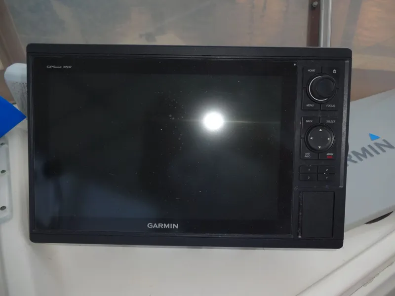 Slide: The Image of Garmin GPSmap XSV on 1987 Hatteras 43 boat. - 38