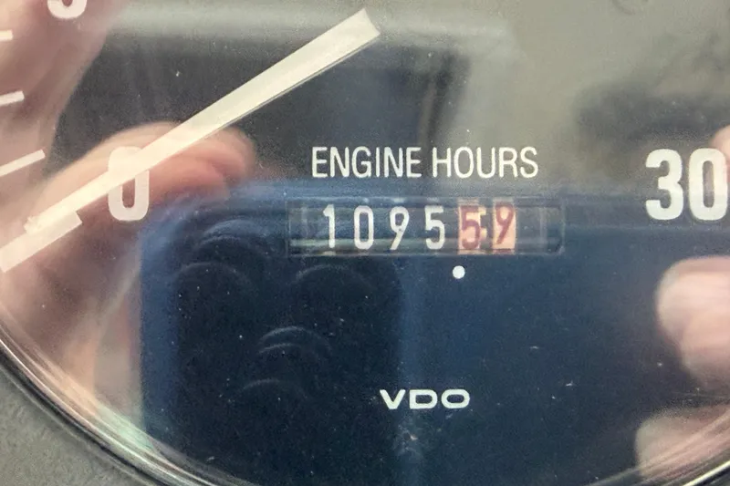 Slide: The Image of Engine hour meter showing 1095.9 hours on a 2002 Tiara Yachts 3800 Open. - 28
