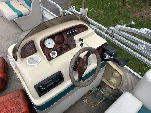 Slide: The Image of Smoker Craft 16' Pontoon 2004 - 12