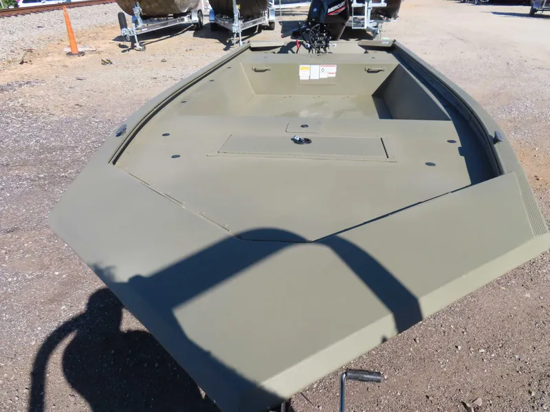 Slide: The Image of 2024 Tracker 1648 AWL aluminum boat on a trailer. - 11