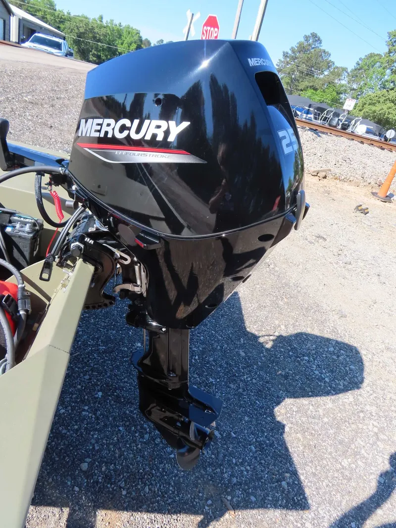Slide: The Image of 2024 Tracker 1648 AWL with Mercury outboard motor. - 6