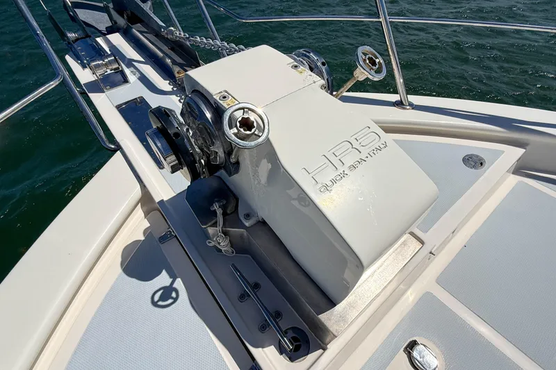 Slide: The Image of Bow of 2018 Marlow 53E yacht with anchor windlass system. - 39