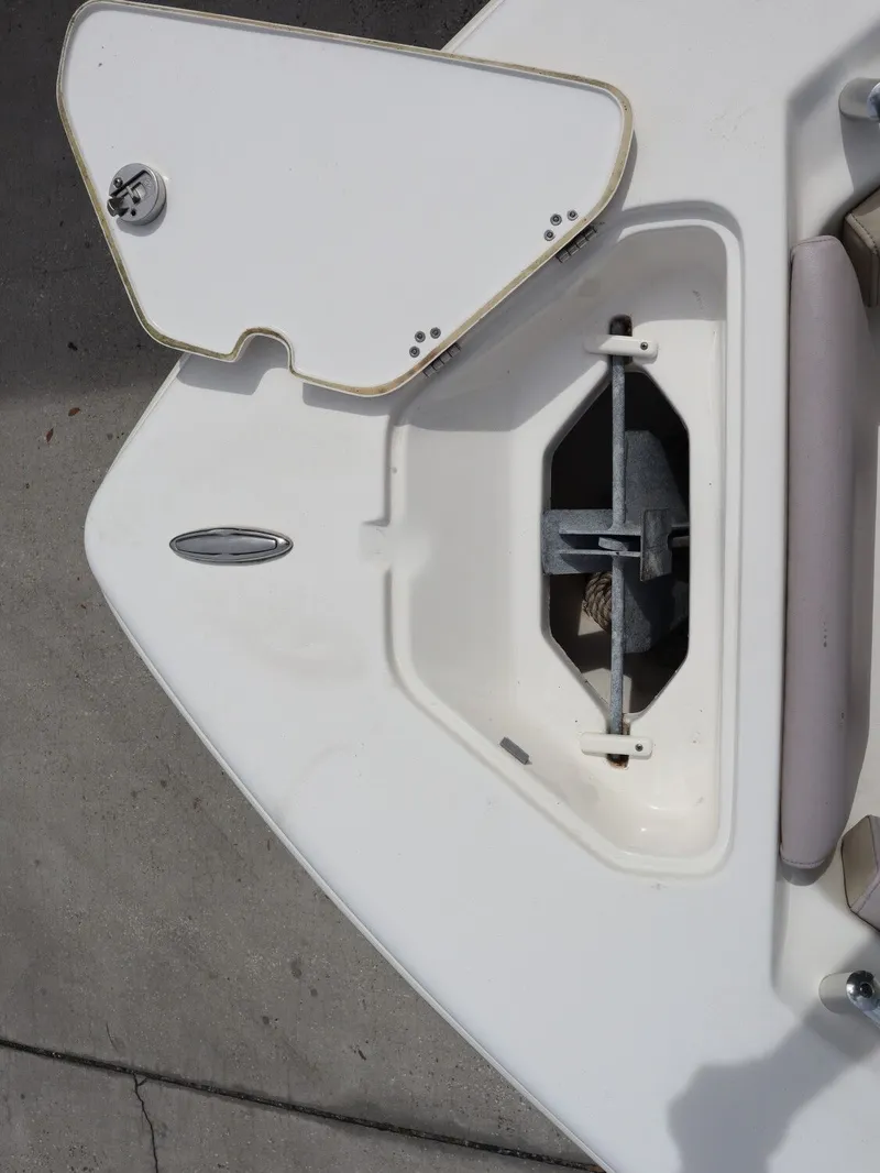 Slide: The Image of Key West Center Console 219FS 2021 anchor compartment detail view. - 15