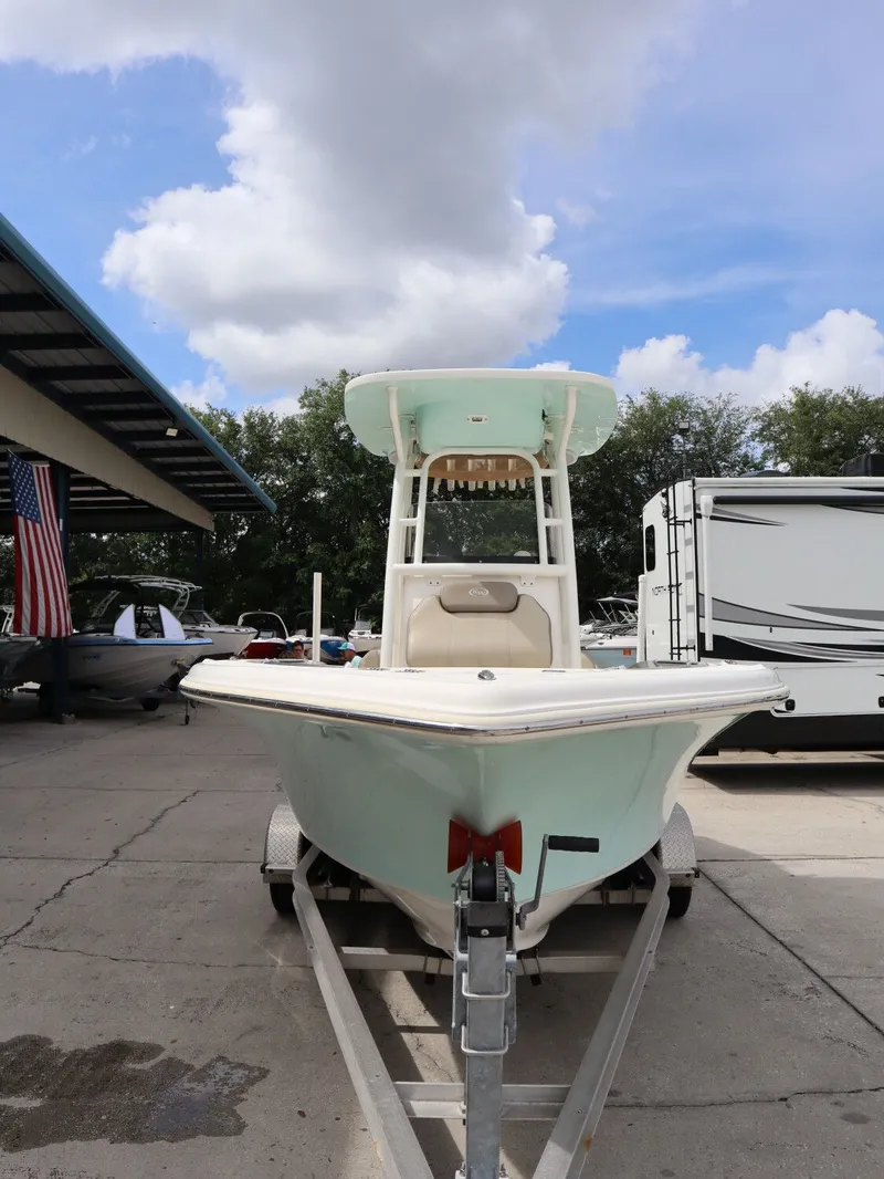 Slide: The Image of 2021 Key West Center Console 219FS on a trailer. - 4
