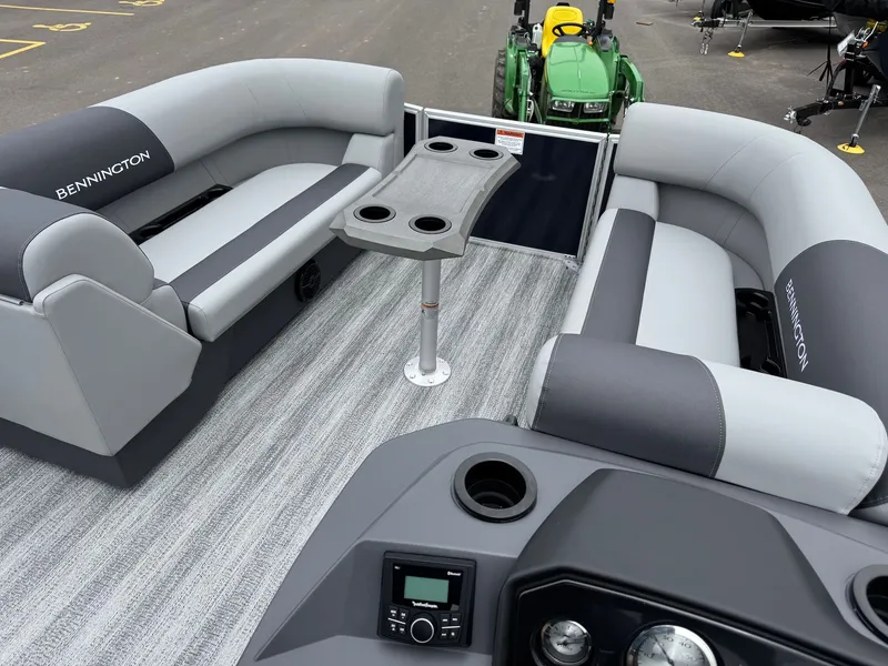 Slide: The Image of Interior of the 2026 Bennington 22SSR pontoon boat. - 29
