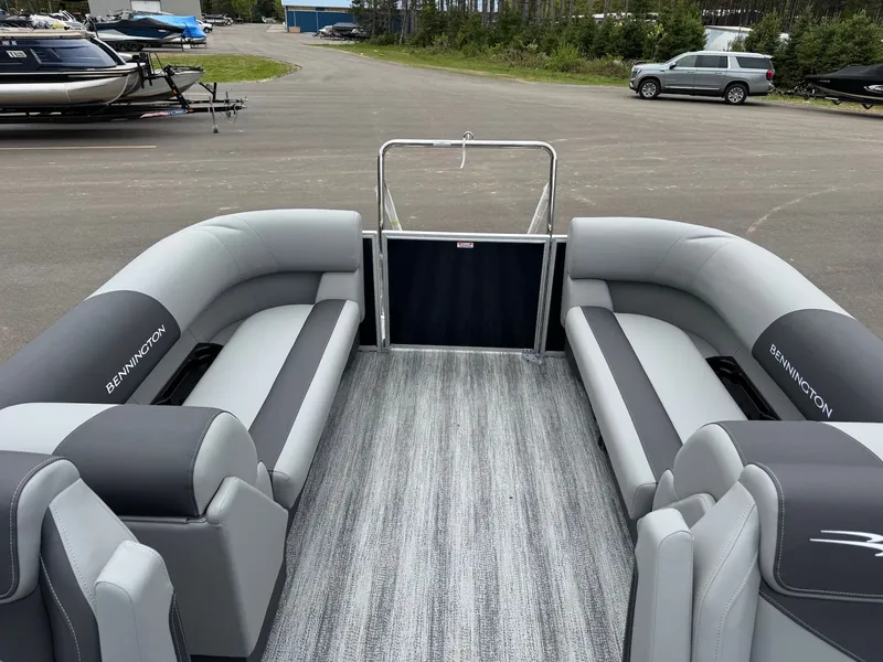 Slide: The Image of Interior of Bennington 22SSR pontoon boat, model year 2026. - 38