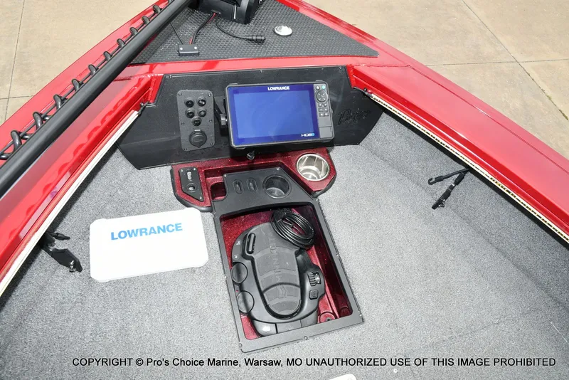 Slide: The Image of Ranger VX1888 WT 2021 boat console with Lowrance electronics. - 11