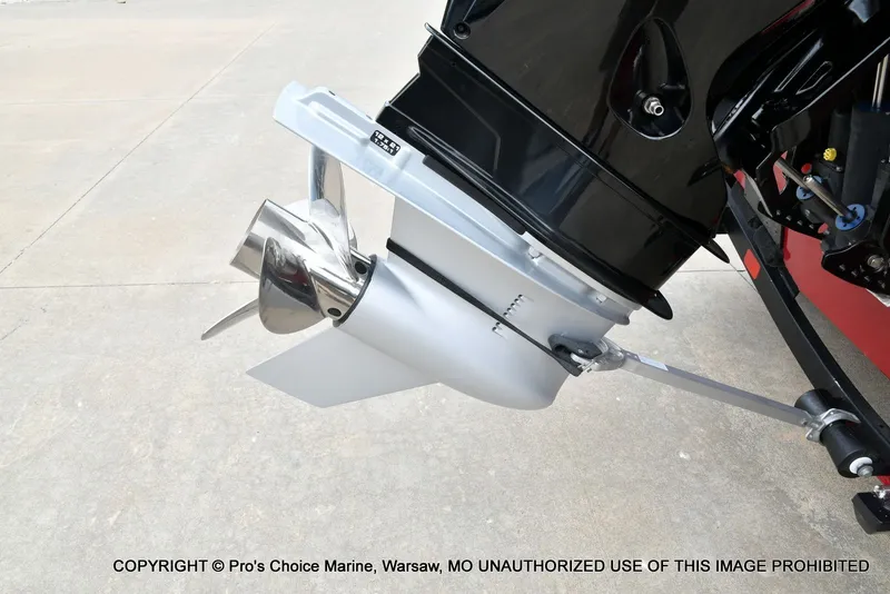 Slide: The Image of Close-up of a 2021 Ranger VX1888 WT boat propeller. - 19
