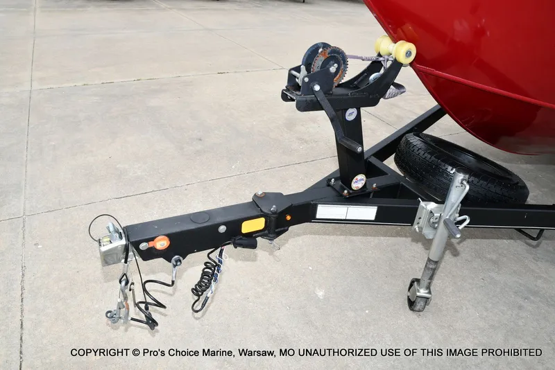 Slide: The Image of Boat trailer for 2021 Ranger VX1888 WT on concrete surface. - 28