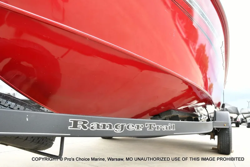 Slide: The Image of Ranger VX1888 WT boat on trailer, close-up, 2021 model. - 31