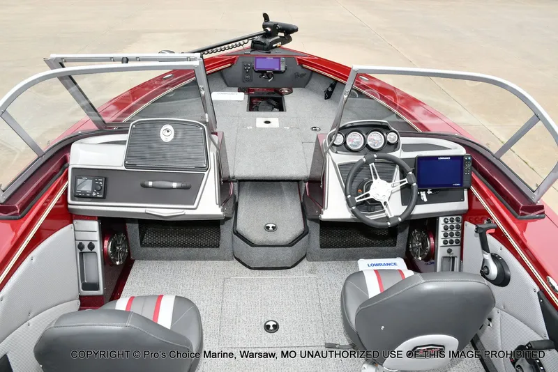 Slide: The Image of Interior view of 2021 Ranger VX1888 WT boat with modern features. - 40