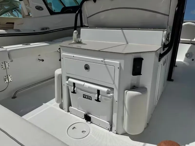 Slide: The Image of Interior of 2023 Sea Hunt Ultra 275 SE with Yeti cooler. - 8