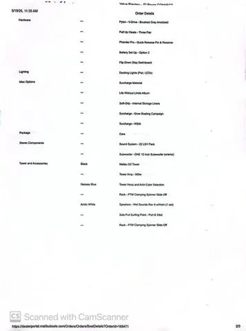 Slide: The Image of 2022 Malibu Wakesetter 22 LSV boat equipment list. - 21