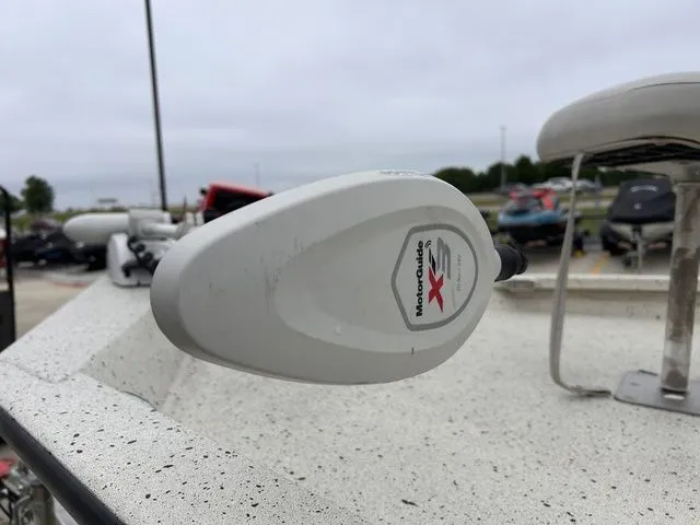 Slide: The Image of Close-up of a 2015 Xpress Boats Hyper-Lift H20B with MotorGuide X3. - 12