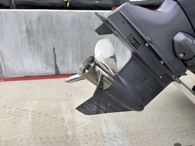 Slide: The Image of Close-up of boat propeller, Xpress Boats Hyper-Lift Series H20B, 2015 model. - 8