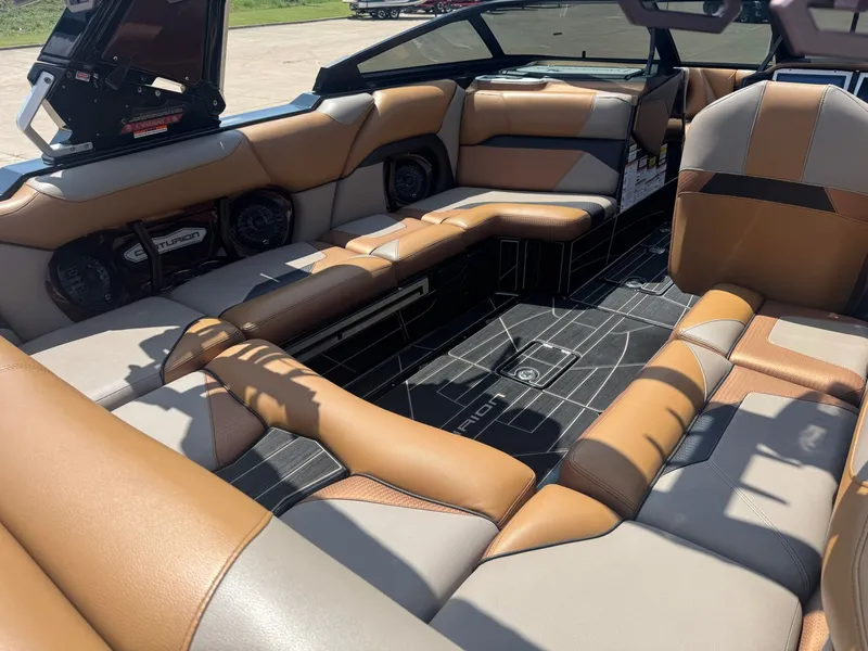 Slide: The Image of Interior of 2023 Centurion Ri230 with luxurious seating. - 9