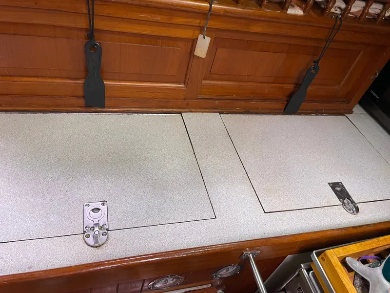 Slide: The Image of Interior of a 1983 Formosa Spindrift 43 yacht. - 41