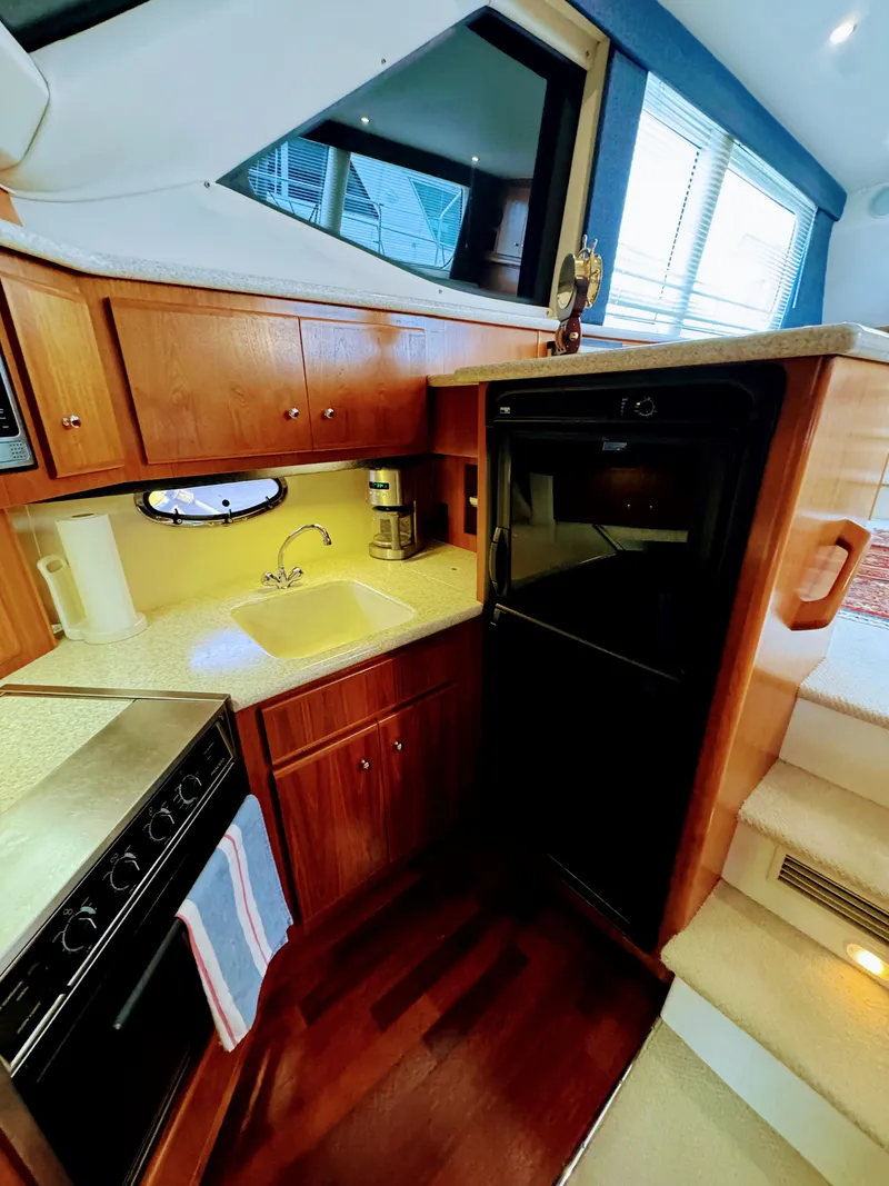 Slide: The Image of Interior of Carver 406 yacht kitchen, 1999 model. - 40