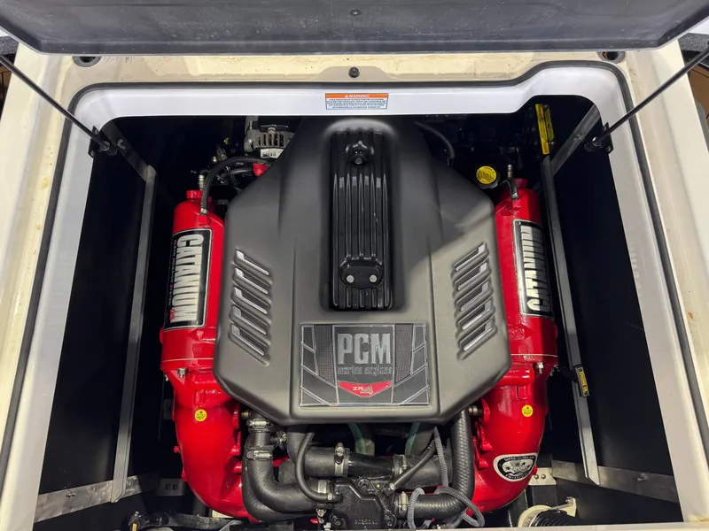 Slide: The Image of Engine compartment of 2019 Nautique Super Air Nautique GS22 boat. - 28