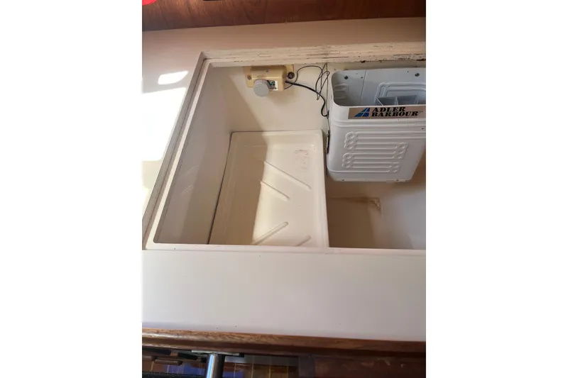 Slide: The Image of Interior view of 1985 S2 11.0 meter A sailboat with Adler Barbour refrigeration unit. - 24
