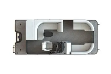 Slide: The Image of Manufacturer Provided Image: Top view of 2021 Sylvan L1 CRS pontoon boat interior layout. - 26