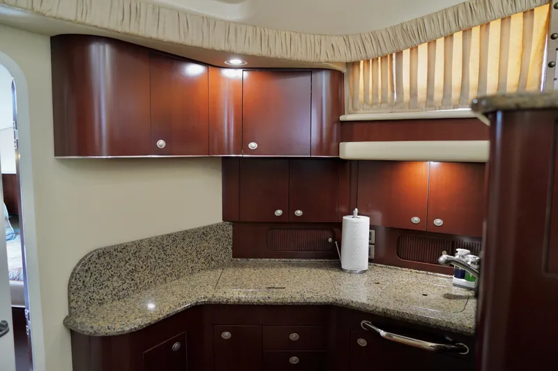 Slide: The Image of Luxurious kitchen interior of 2006 Sea Ray 40 Motor Yacht with granite countertops. - 38