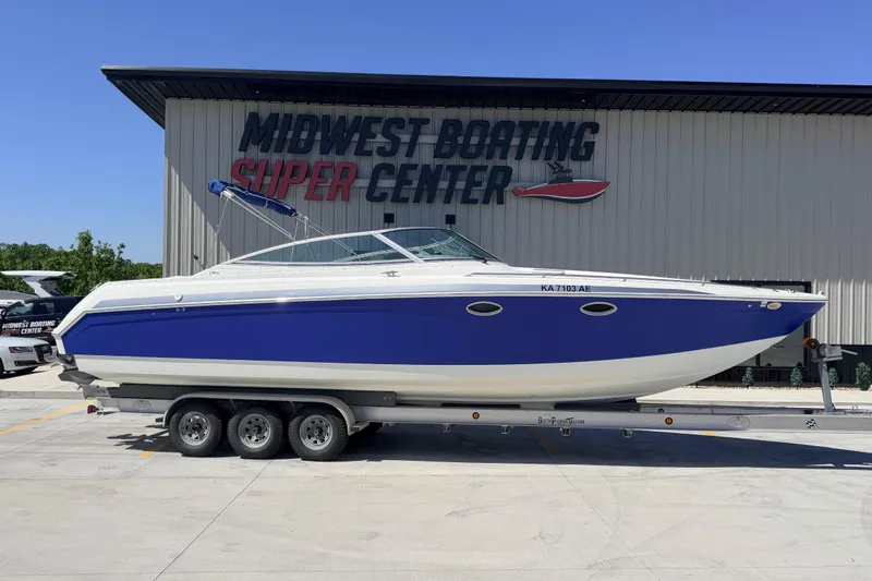 The Image of 2002 Formula 330 Sun Sport boat on trailer at Midwest Boating Super Center. - 1