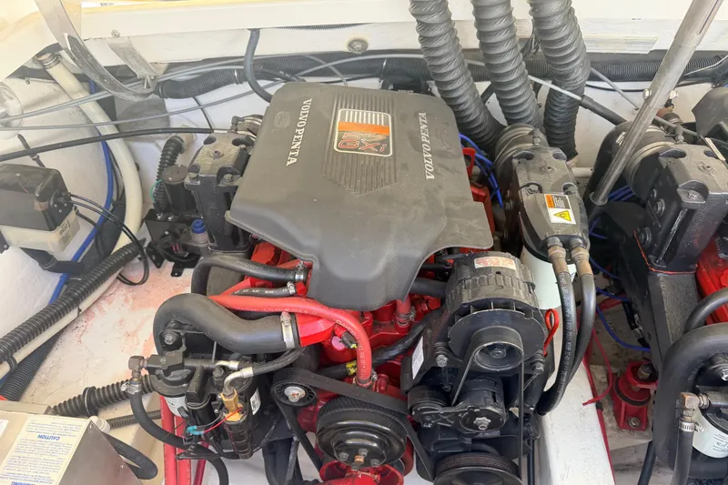 Slide: The Image of Engine compartment of a 2002 Formula 330 Sun Sport with Volvo Penta components. - 43