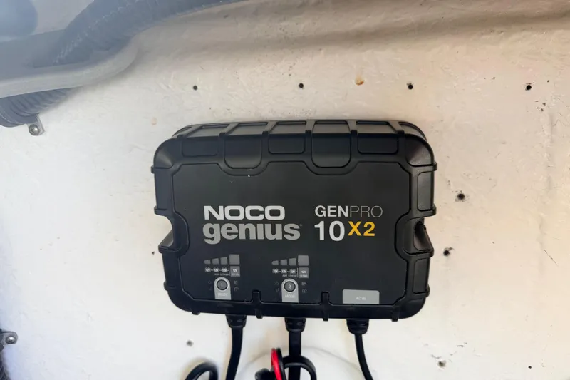 Slide: The Image of NOCO Genius GENPRO 10X2 charger installed on 2002 Formula 330 Sun Sport boat. - 51