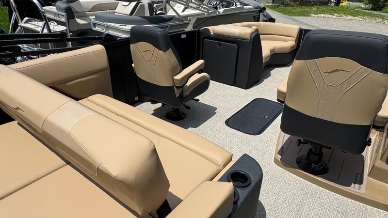 Slide: The Image of Interior of Evotti 521CS 2026 featuring luxurious seating. - 8