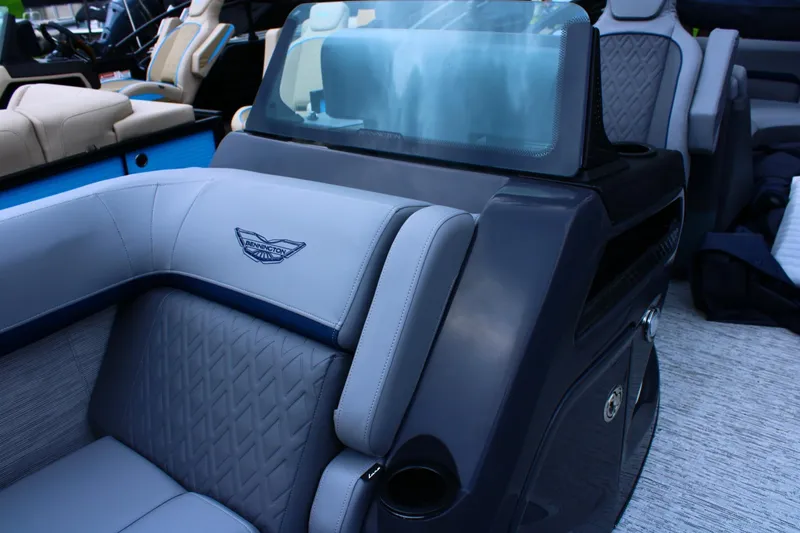 Slide: The Image of Luxurious seating on the 2026 Bennington 24 MFBSF boat, featuring elegant design and comfort. - 11