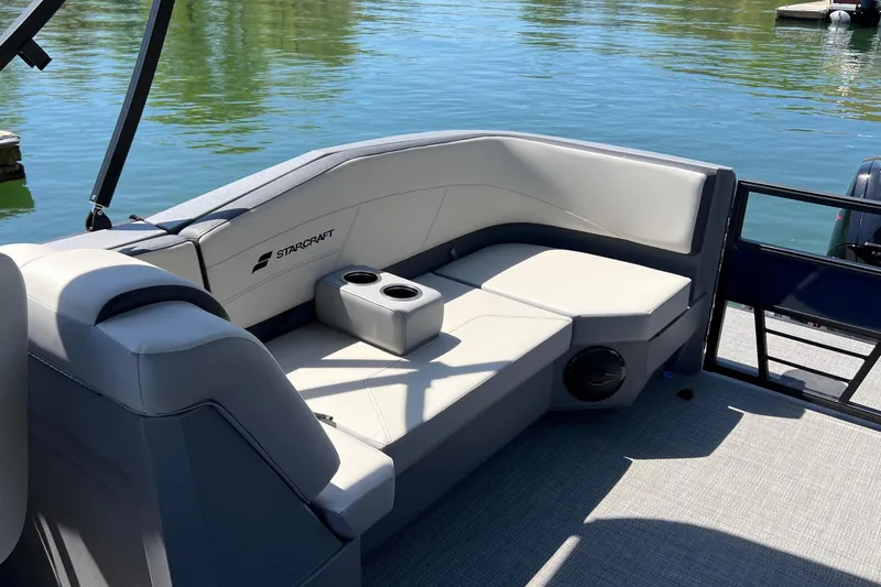 Slide: The Image of Starcraft GX 22 R DH 2026 boat with comfortable seating. - 13