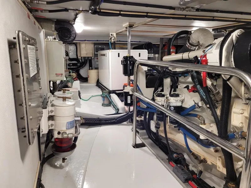 Slide: The Image of Engine room of 2009 Kadey-Krogen 44 yacht. - 21