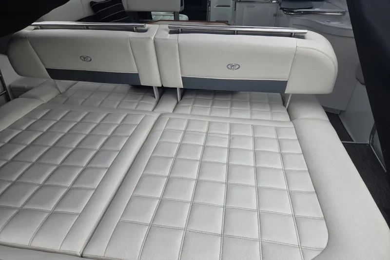 Slide: The Image of Luxurious white leather seating in 2017 Cobalt A40 Coupe interior. - 17